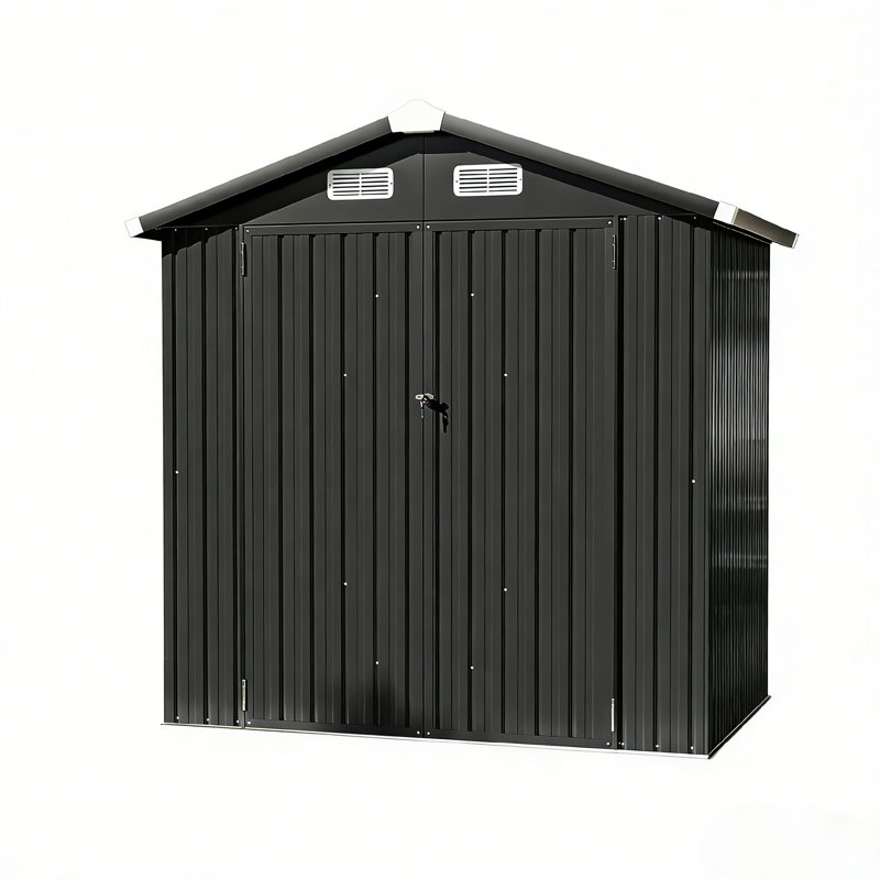 Remise de rangement en métal l 6 pi x P 4 pi