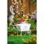 7 - Inch Tall White Distressed Wheelbarrow Planter, Can Hold String And Small Tools On Shelving Be Used As Stand Alone Piece Countertop