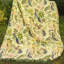 Jeté réversible en coton rétro avec bordure frangée, couverture décorative tissée Boho pour canapé, lit, canapé, pique-nique et voyage
