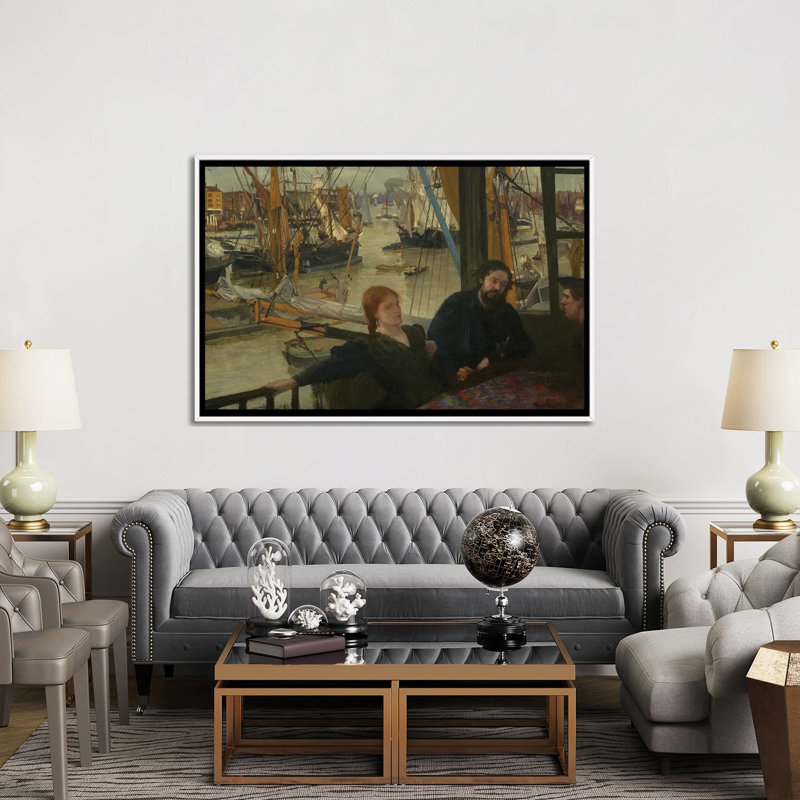 Print, 101.6 cm H x 152.4 cm W x 4.445 cm D, White