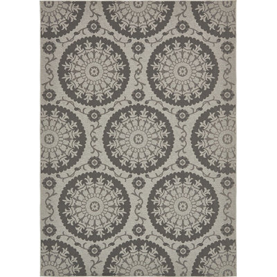 Outdoor Veranda Area Rug Pebble Color