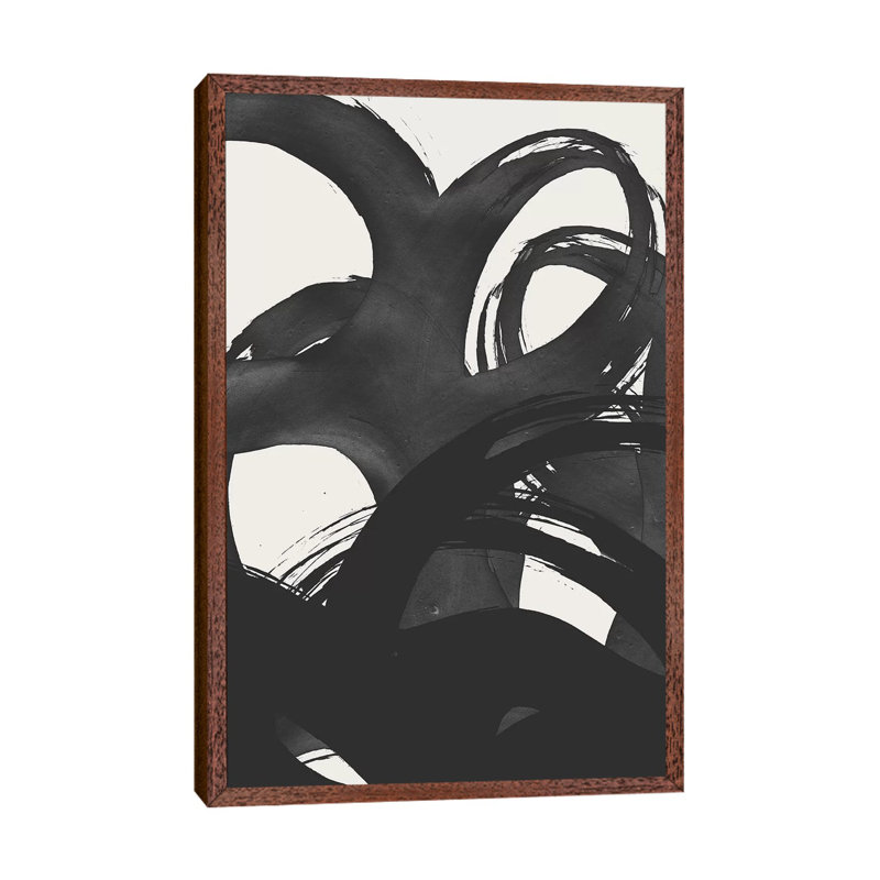 Deep by Leemo - Print on Canvas, Classic Brown Wood Framed, 101.6 cm H x 66.04 cm W