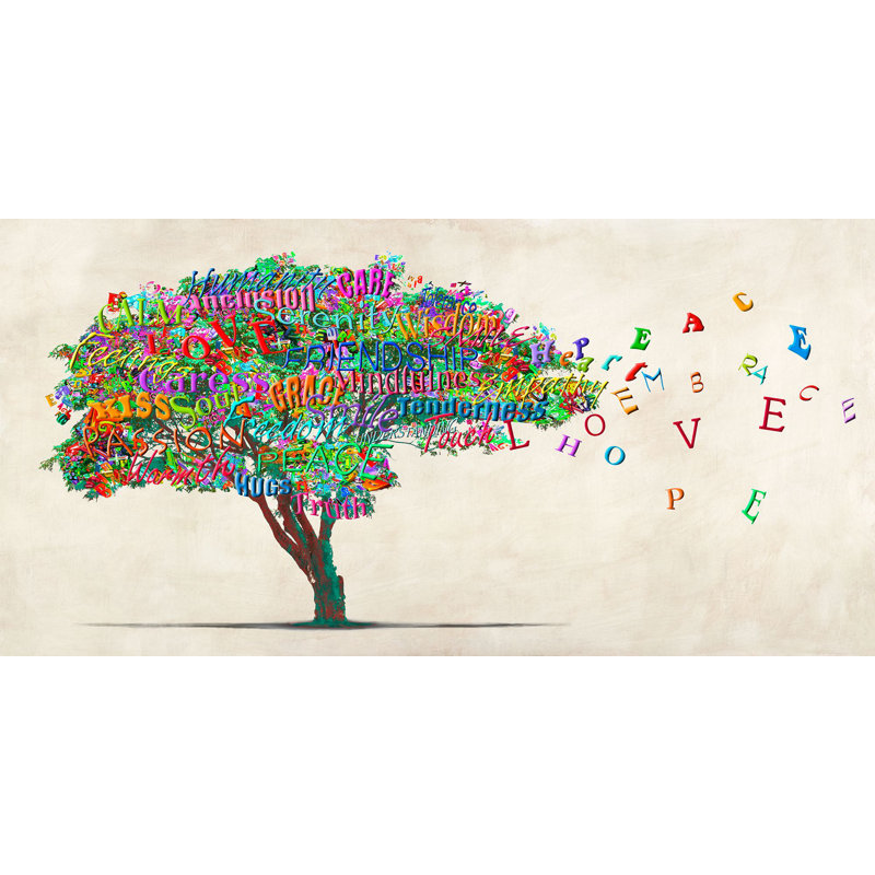 Tree Of Humanity by Malìa Rodrigues - Wrapped Canvas Painting, 60cm H x 120cm W x 4cm D