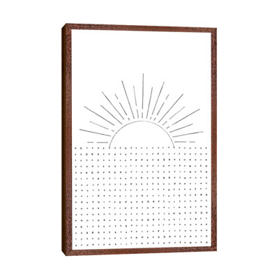 Line Art Sunset - Print on Canvas