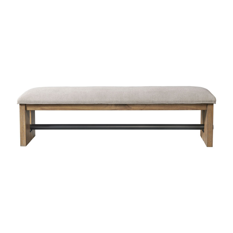 Rabbie Polyester Blend Upholstered Bench
