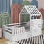 Lit simple avec 2 tiroirs de rangement et garde-corps-439295928