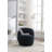 Swivel Accent Armchair Barrel Chair With Powder Coating Metal Ring-1122601864