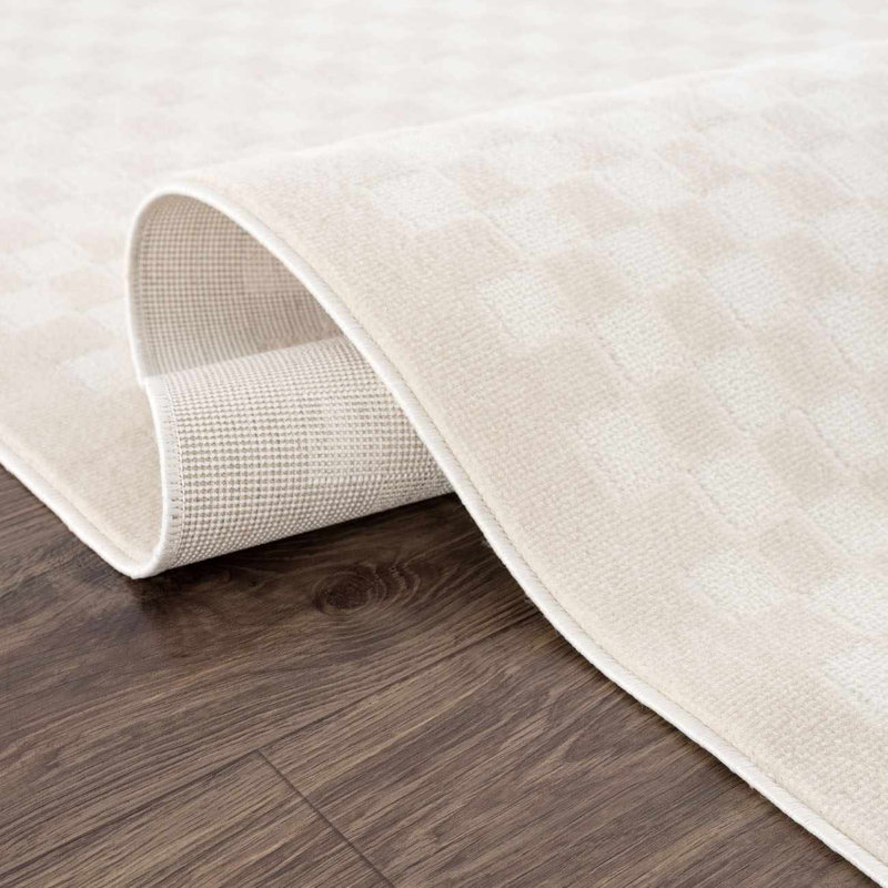 Tapis crème / blanc cassé Chaki Distin, Crème / blanc cassé, Tapis de couloir 2 pi 7 po x 10 pi