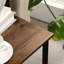 Ensemble de 2 tables de bout industrielles à 3 niveaux avec structure en acier pour le salon ou la chambre à coucher, assemblage facile, pieds réglables et tablettes spacieuses