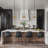  Christobal 1 - Light Single Small Globe Kitchen Island Pendant with Brass Metal Shade-213624061