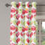 Rideau décoratif à 2 panneaux pour fenêtre avec œillets East Urban Home, 50 po x 84 po, vert pomme rouge-167713627