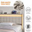 Upholstered Storage Bed with LED Headboard and Drawers-611722739-611722741