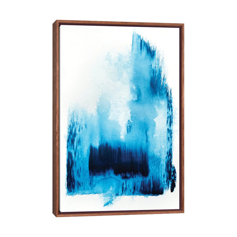 Royal Blue II - Print on Canvas, 66.04 cm H x 45.72 cm W, Classic Brown Wood Framed
