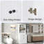 Armoire de rangement blanche avec quatre portes, tiroirs, tablettes réglables et six tablettes ouvertes blanches