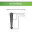 Poteau en aluminium VersaRail avec garniture-61212246-61212247