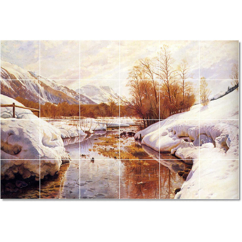 Carreau de céramique décorative 36 po x 24 po 6 po x 6 po, Peder Mork Monsted Country W22818