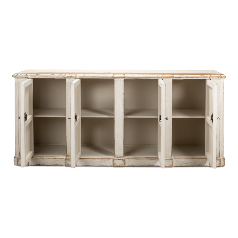Villefranche Solid Wood Sideboard, Antique White