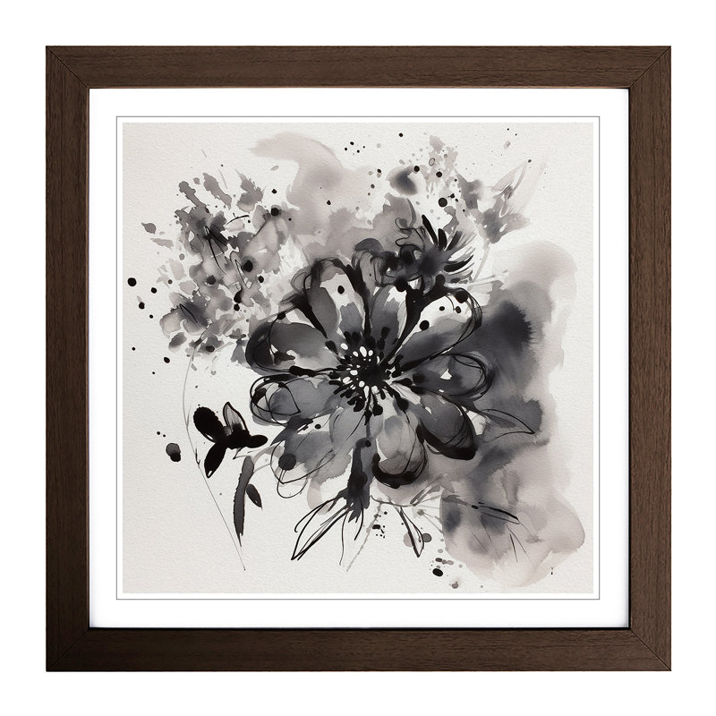 Single Picture Frame Print on Wood, Walnut