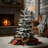50CM Modern Flocked Tabletop Christmas Tree