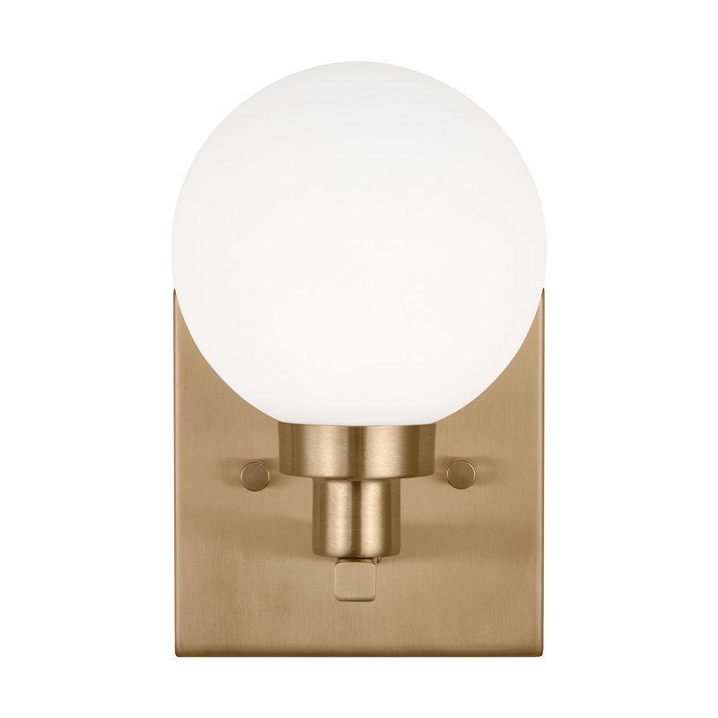 1 - Light Bath Sconce, Satin Brass
