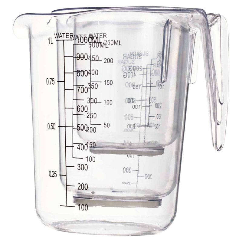 3 Piece Plastic Measuring Jug Set