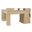 Bureau en L 59 po cannelé avec station de charge et armoire de rangement 59 po Modern