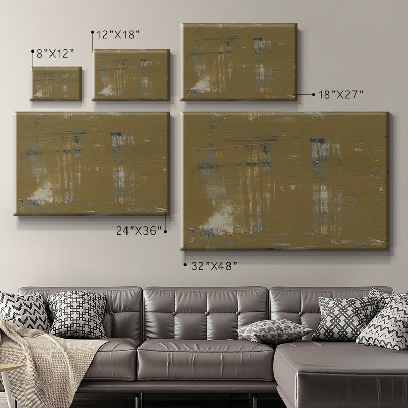 Toile tendue avec châssis de qualité supérieure Mystique Abstract II - prête à être accrochée, H 12 po x l 18 po