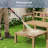 5 - Person Outdoor HIPS Patio Conversation Furniture Set, Teak-1033320953