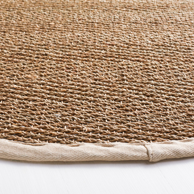 Tapis de couleur unie en fibres naturelles Deschamps, Rectangulaire 3 pi x 5 pi