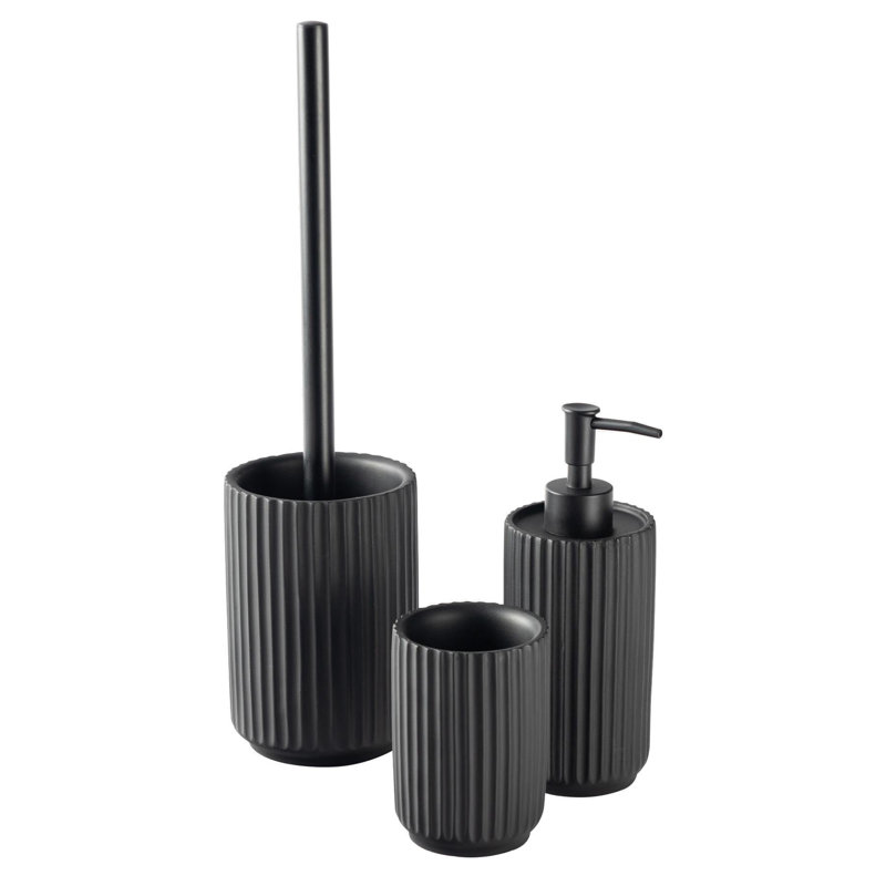 Harbour Housewares - Concrete Toilet Brush, Black