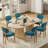 Oval Double Pedestal Kitchen Table Sets-285534582-285534580-291553871