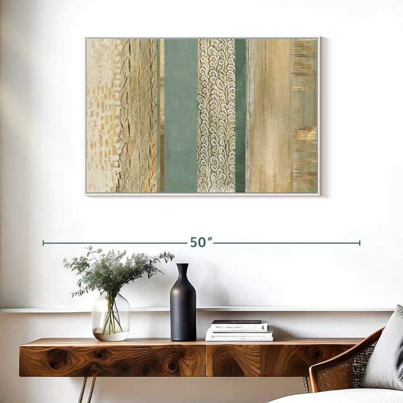 Placidity, 37" X 25", Floating Frame White
