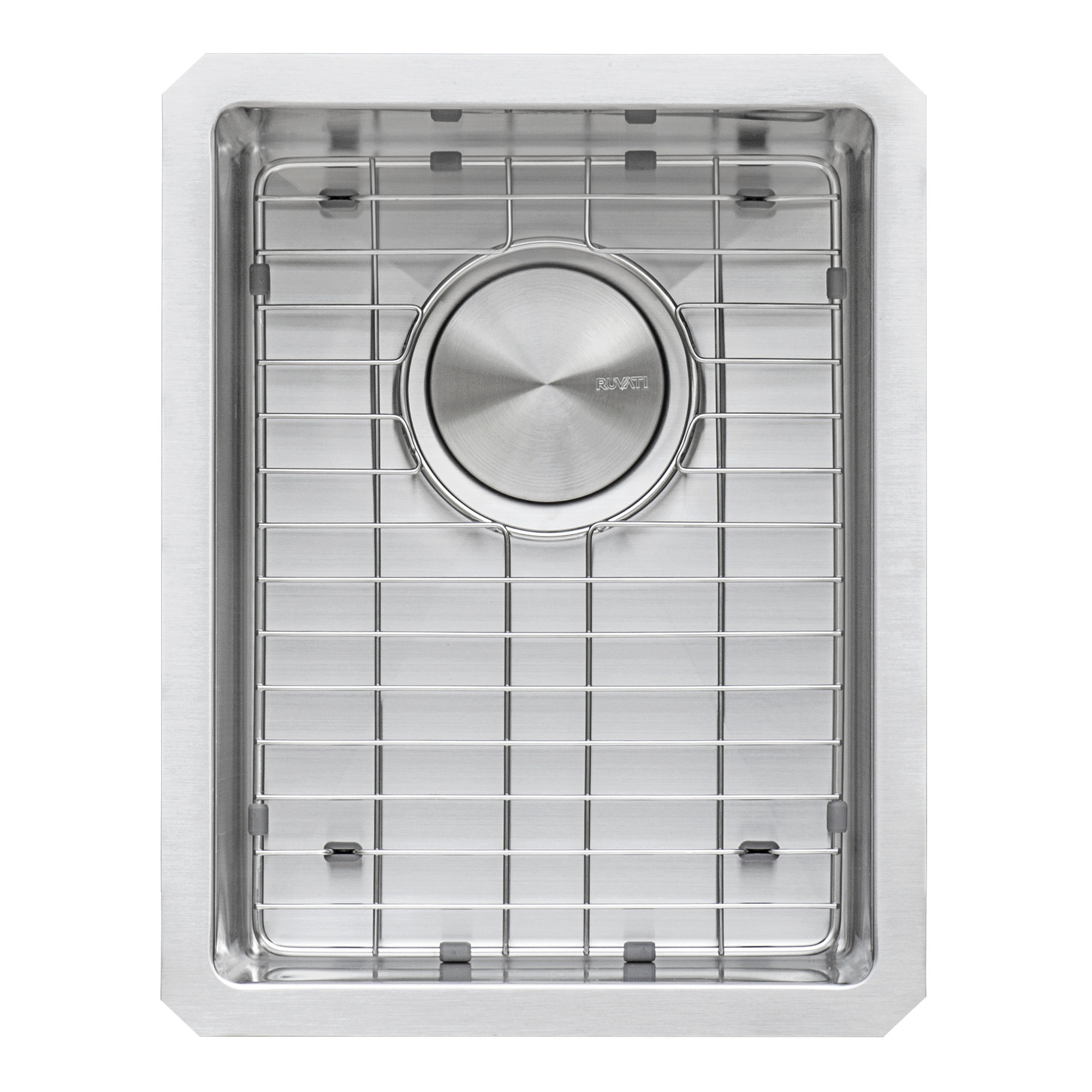Ruvati 16 x 18 inch Undermount Bar Prep Kitchen Sink Rounded Corners ...