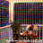 20Ft X 10Ft Large Curtain Lights Plug In, 600 LED Dual ...