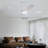 52Inch 5 Blades 3 Color Ceiling Fan Light With Remote Control White-774740618-774740616