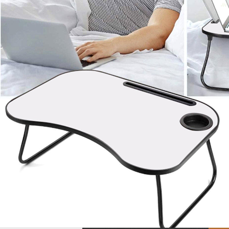 Laptop Desk, White Matte/Black