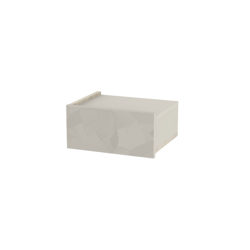  Floating Bedside Table With Drawer, Bedroom, Sandstone