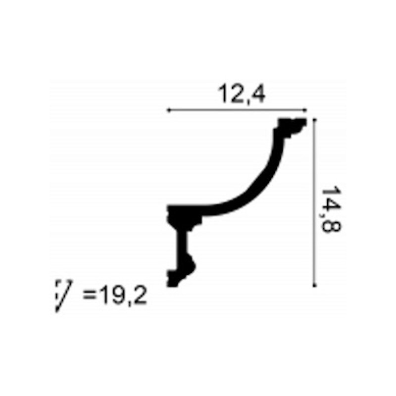 Clearmont 5.9cm H x 200cm W x 4.4cm D Urethane Wall Nice / Cove