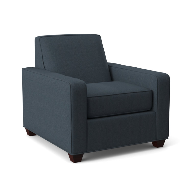 Avery Upholstered Armchair, Empire Mahogany, Archetype Anchor