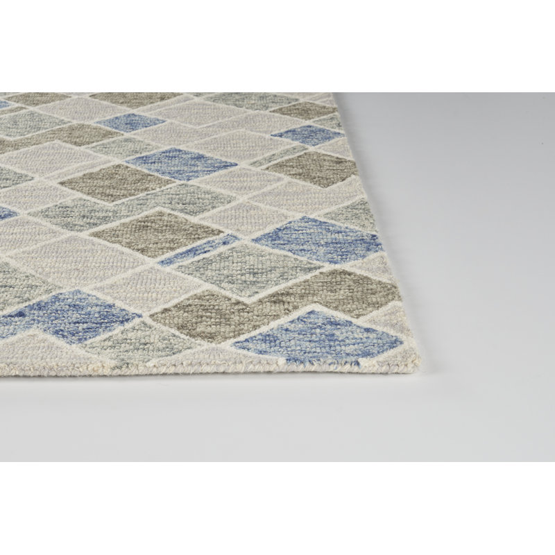 Ponty Hand Tufted Geometric Indoor Rug, Rectangle 4' x 6'