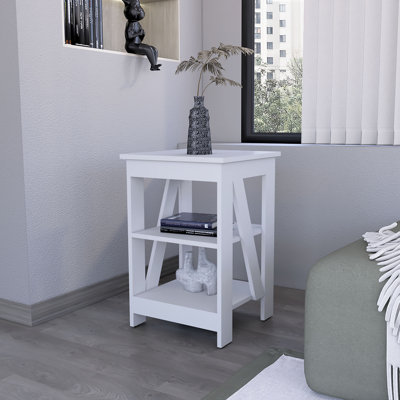 Table d'appoint Clio, avec deux tablettes