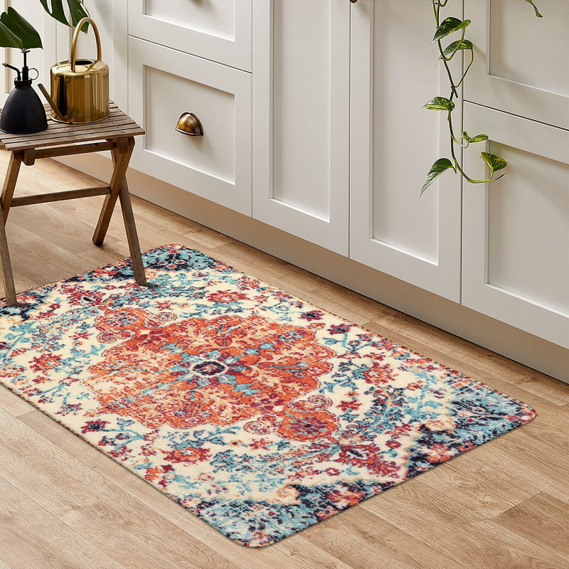 Govan Machine Washable Traditional Tribal Vintage Area Rugs, Rectangle 2' x 3'