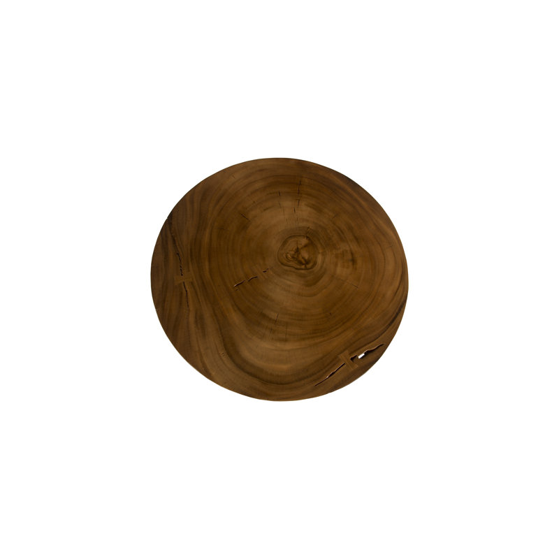 Chamcha Wood Industrial Bar Table with Black Metal Base