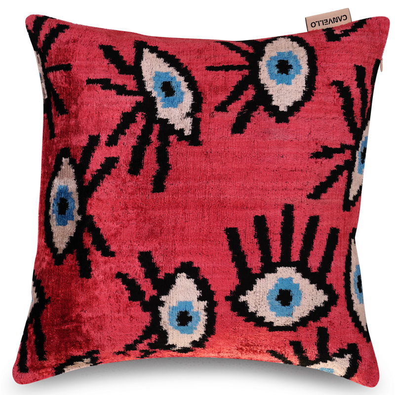 Square Pillow Cover & Insert, Red