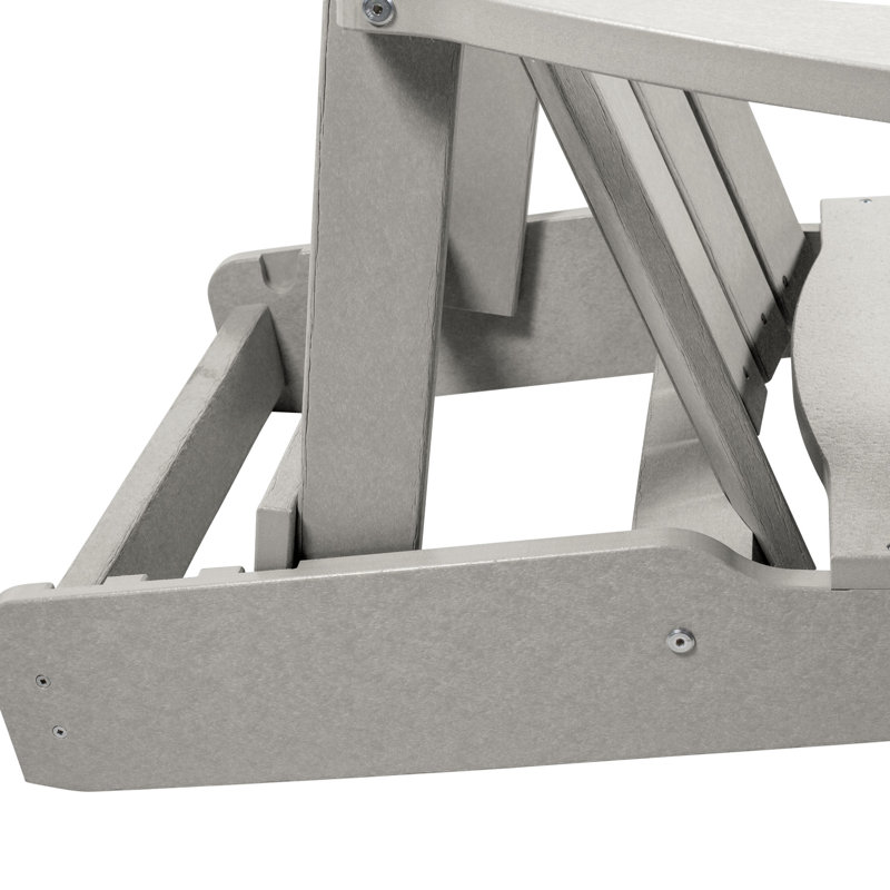 Chaise Adirondack pliante et inclinable Middiler, Gris
