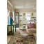 Geometric Area Rug in Gray/Green