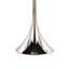 Lampe sur pied en métal en nickel poli et cristal K9 transparent avec abat-jour en lin blanc - ensemble de 2