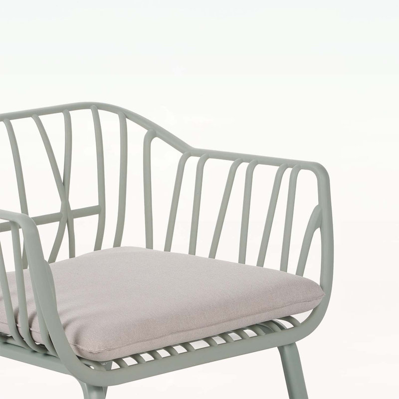 Outdoor Chair Set for Ultimate Relaxation and Long-Term Use, Beige/Light Green