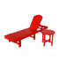 Chaise longue inclinable longue avec table 77,6 po Geoff