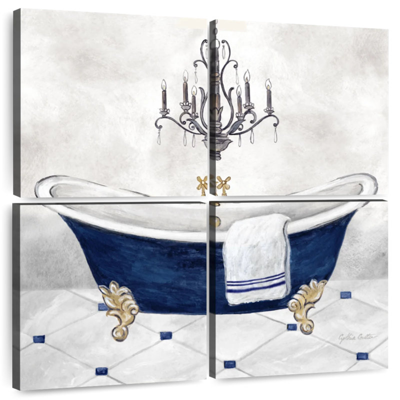 Bain bleu marine Kerrick II, H 26 po x l 26 po